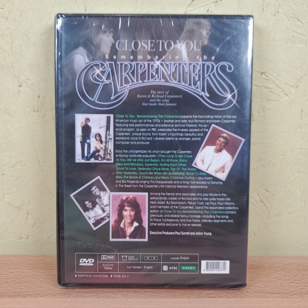Close to You: Remembering the Carpenters (DVD) NEW/SEALED | eBay