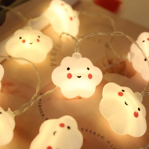 Smiling Cloud Led String Lights - 10 Feet 10 Led Fairy Lights Indoor $ outdoor - Picture 4 of 5