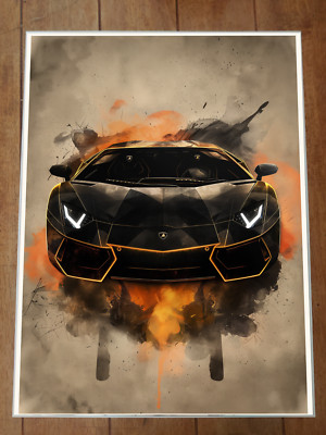 Lamborghini Poster 18x24in