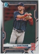 2021 Bowman Chrome Prospects #BCP113 C.J. Chatham