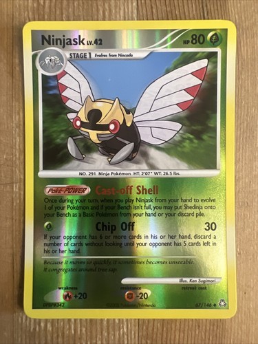 Ninjask - 67/146 - Uncommon - Reverse Holo LP, English Pokemon Legends Awakened