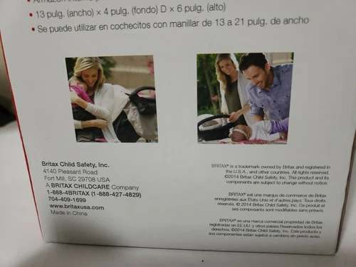  Britax Stroller Organizer Bag, adjustable, 2 beverage holder, 3 outside pockets - Picture 5 of 6