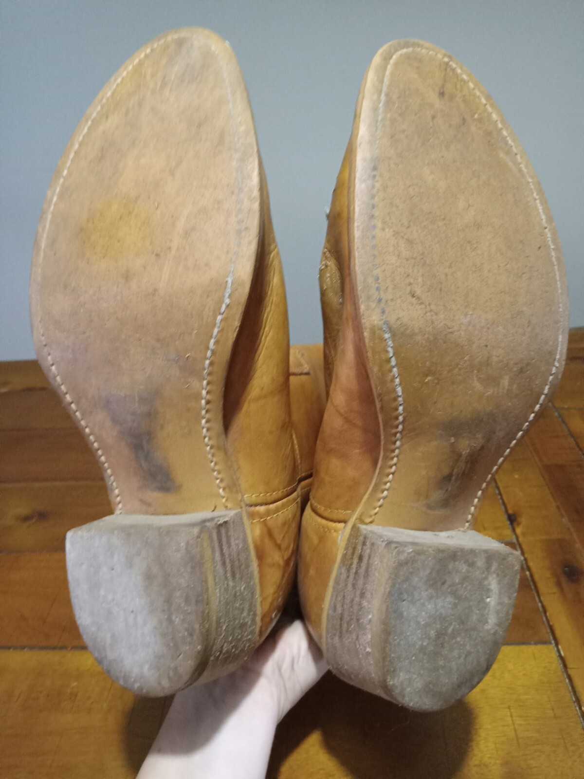 Brown Cowboy Boots Size 10 1/2 - image 11