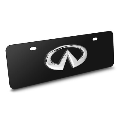 for INFINITI 3D Logo European Look Half-Size Black Stainless Steel