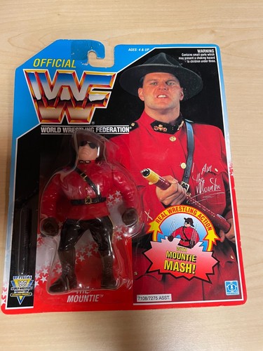 WWF Wrestling Hasbro The Mountie on MOC New + Orig...