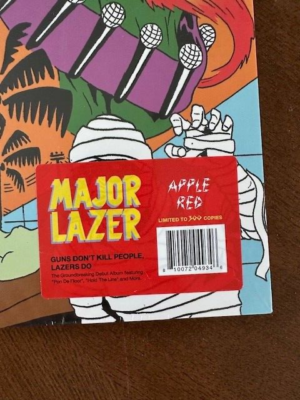 MAJOR LAZER Guns Don't Kill People Do NEW 2x LP Apple RED Vinyl