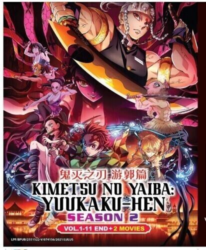 Demon Slayer: Kimetsu No Yaiba Season 1-3 (1-55 End) +Mugen Movie English  Dubbed DVD 