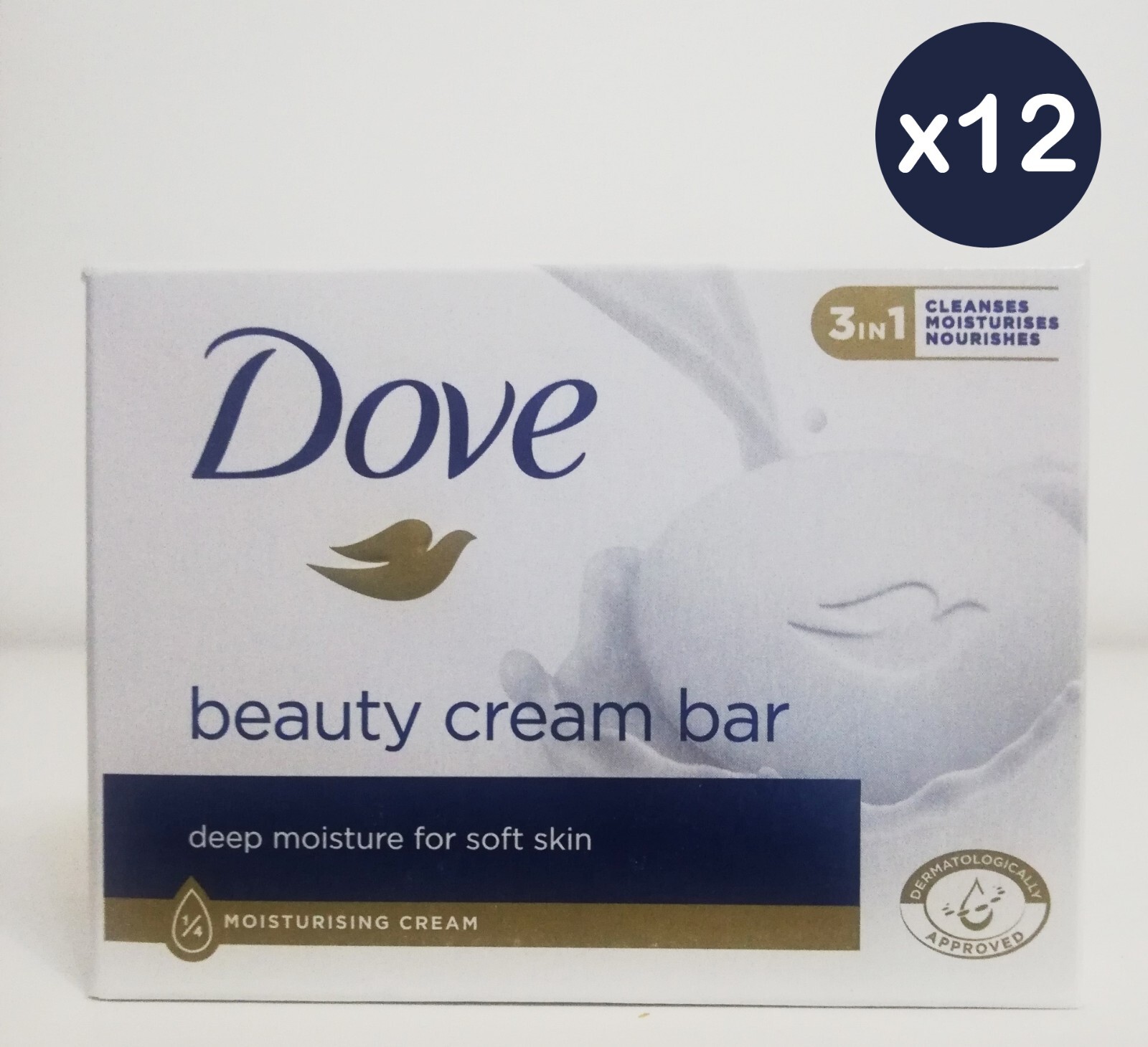 Dove Beauty Cream Bars Original 3 in 1 Moisturising Gentle Soap Bars