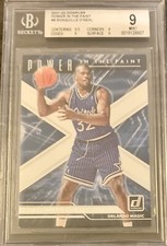 2021-22 Panini Donruss BGS 9 Shaquille O’Neal Power In The Paint Insert #9 Mint.