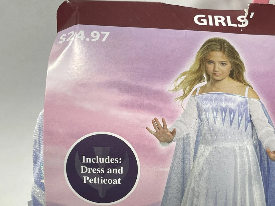 Elsa Snow Queen Halloween Costume - Girls Small 6/6X - Disney Princess - NEW - Image 4 of 4