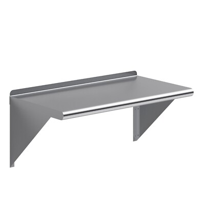 16 in. x 30 in. Stainless Steel Wall Shelf