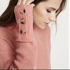 NEW Joie Pink Namio Wool Blend Pullover Sweater XL A2