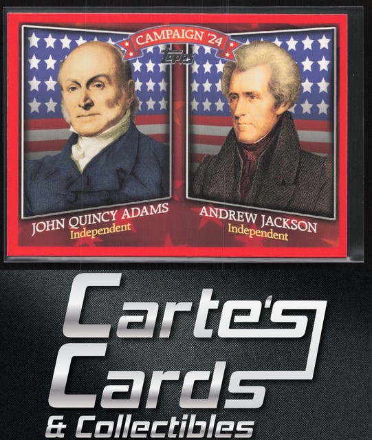 John Quincy Adams Jackson 2008 Topps HCM-1824 Historical Campaign Match-Ups
