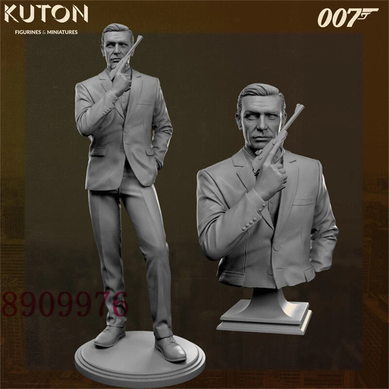 詹姆斯·邦德 3D 打印未上色人偶模型 GK 空白套件全新雕塑库存 — 第 3/4 张图片