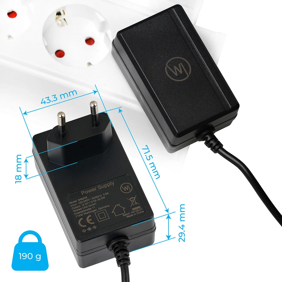 Wicked Chili 2500mA Netzteil für Bose SoundLink Mini Bluetooth Speaker (12V DC) - Bild 2 von 4