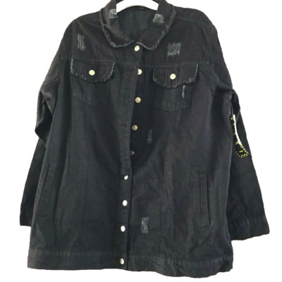 Taxi Unisex Jeans jacket 2X black