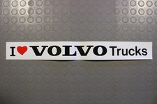 Adesivo "I LOVE VOLVO TRUCKS" Vintage cm 50x6 Accessorio Camion anni '80