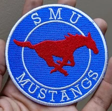 SMU Mustangs NCAA Team Logo Iron On Patch - Sew Patch - Embroidered Patch
