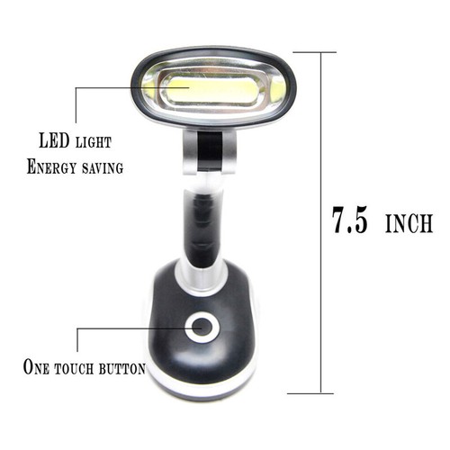 12LEDs Light Bulb Desk Lamp Battery Powered Table Study Reading Outdoor Lighting - Picture 6 of 11