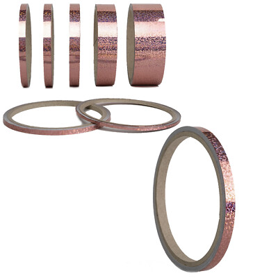 Stylingleiste Rose Glitzer Hologramm 6mm Auto Ladylike Fineline Stripes Pins
