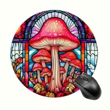 Colourful Mushroom Non Slip Mouse Mat / Mouse Pad Computer Gaming Equipment