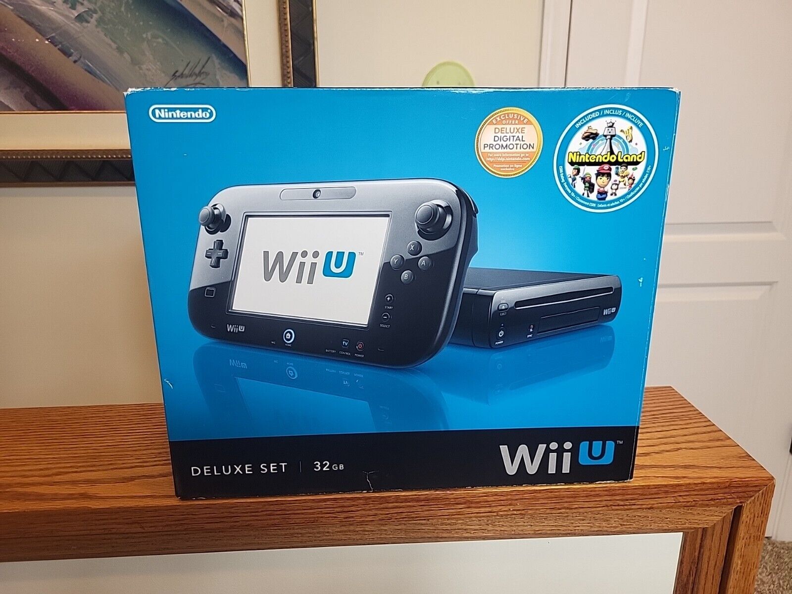 Nintendo Wii U Preto 32GB New Super Mario Bros U Usado