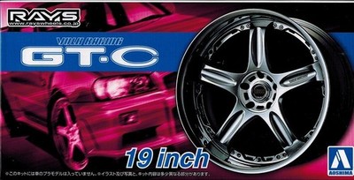 Aoshima # 70 Rays Wheels 54611 - Volk Racing GT-C - 19 Zoll Felgen & Reifen 1:24
