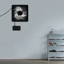 Wall-mounted Exhaust Fan 14-Inch Ventilation and Cooling Fans with Controller