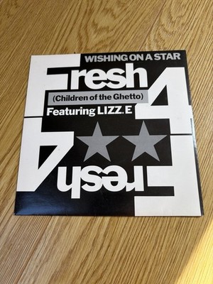 Fresh 4 Featuring Lizz E Wishing On A Star 7  Single Vinyl Record 1989 TEN287