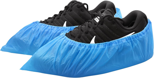 100 Pzs Cubre Zapatos Desechables Antideslizantes Impermeables Talla Grande Azul - 第 11/12 張圖片