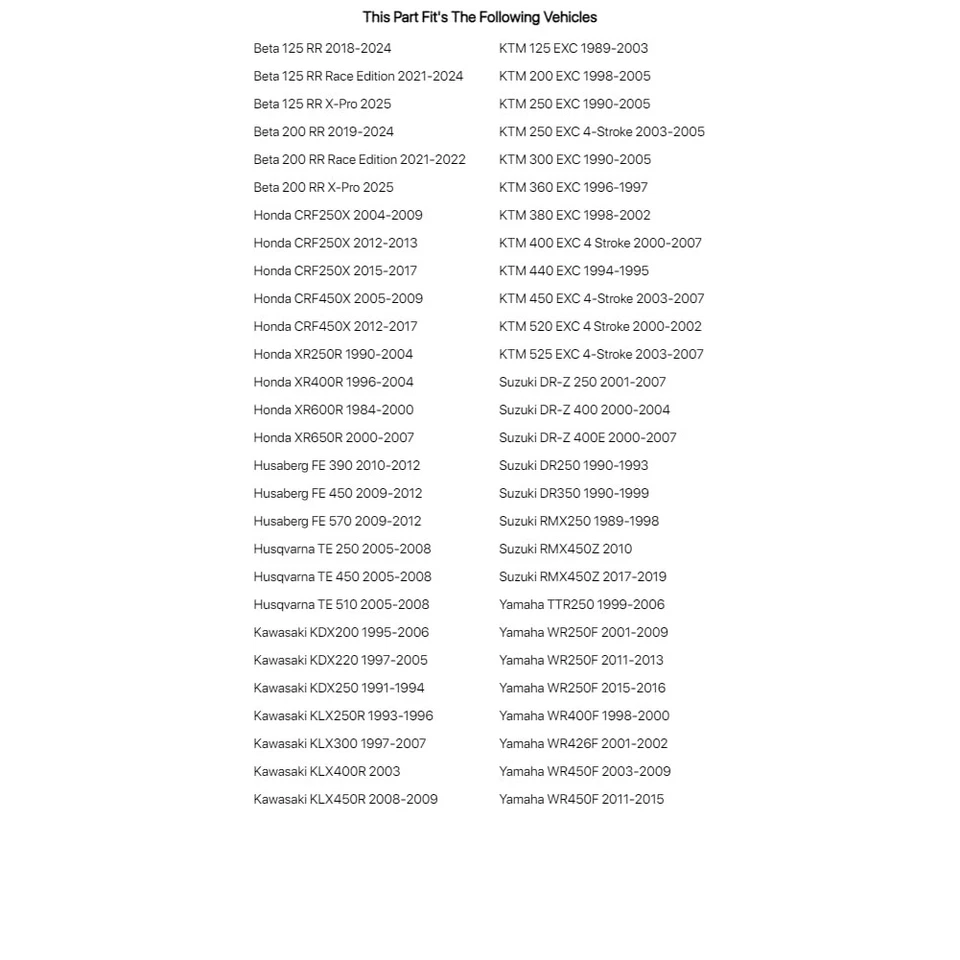 Kit de iluminación Tusk Enduro arnés de cables de repuesto para Husqvarna Te 510 2005-2008 Foto 3 de 4