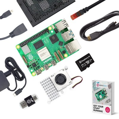 Raspberry Pi 5 16GB, Active Cooler Starter Kit mit Aluminium Gehäuse