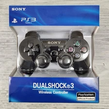 Official Sony PlayStation PS3 DUALSHOCK 3 Controller Black NEW Sealed NIB #1