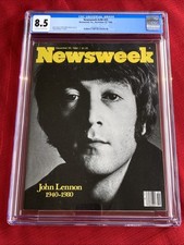 December 22 1980 Newsweek Magazine John Lennon CGC 8.5 Only 2 Ever Graded Higher