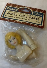 Darice Supplies 2 Plastic Angel Head Hands Doll Making Parts No 1299-52