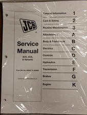 JCB 3CX, 4CX, 214, 214, 215, 217 Service Repair Shop Manual - Part # 9803/3260