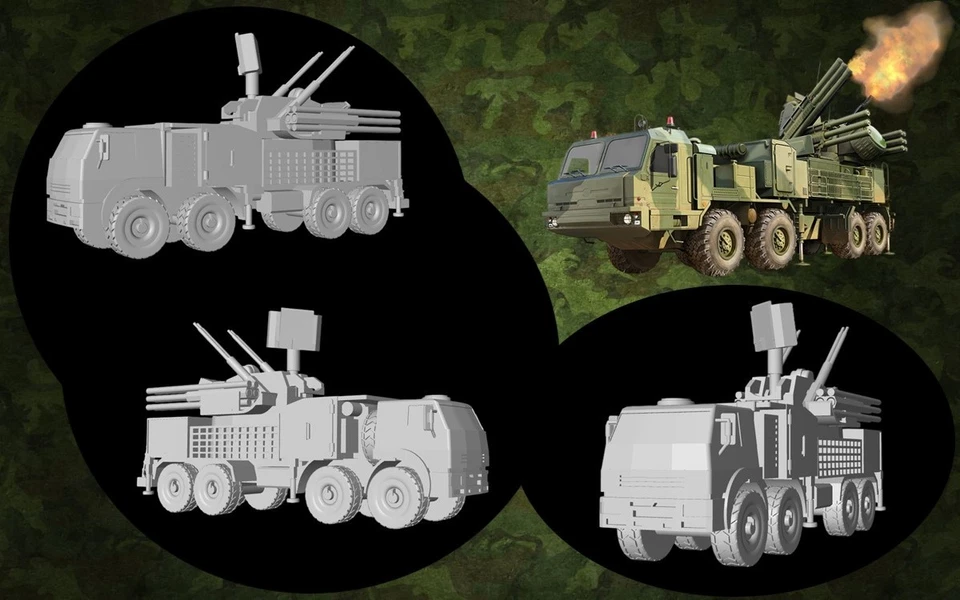 Kit maqueta para montar y pintar - Vehículo militar .  Pántsir-S1 AA . 1/72 - Immagine 4 di 4