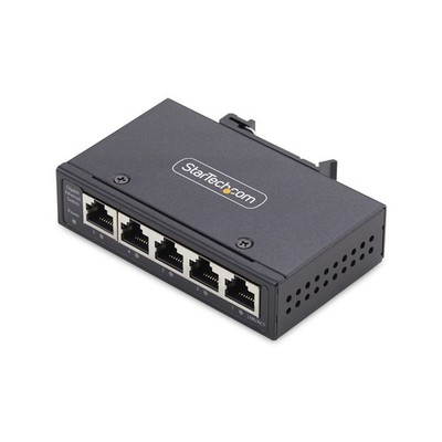 STARTECH.COM 5-Port Mini Netzwerk Switch fur Hutschiene/Wandmontage Unmanaged In