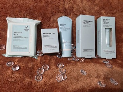 Global Beauty Care Collagen Smooth & Lift 5 Pc Skincare Set Serum Cream