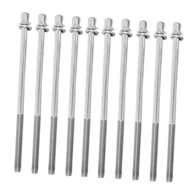 10Pcs Bass Drum Tension Rods 110mm Music Instrument Parts Accessories Easy to