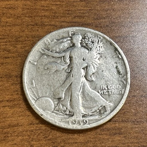 1919 Walking Liberty Half Dollar VG - Lightly Cleaned
