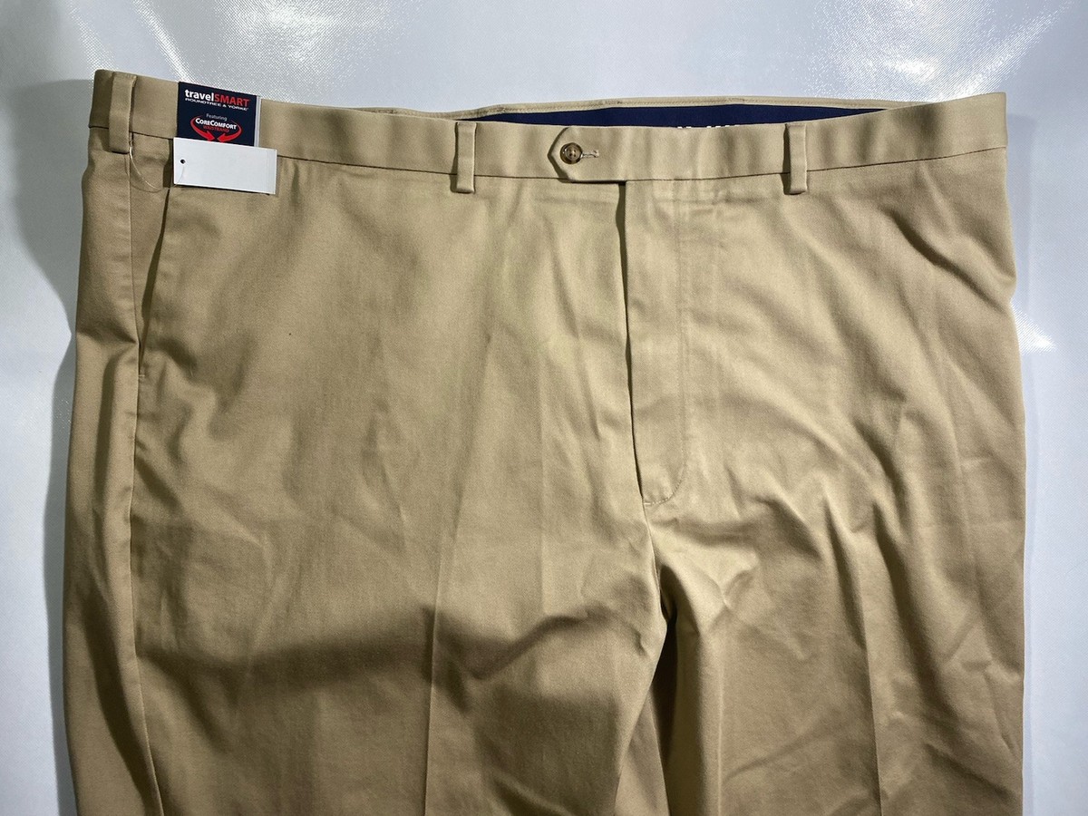 NEW- Big Mens 56 x 32 Roundtree & Yorke TravelSMART Pants NEW- Big Mens 56 x 32 Roundtree & Yorke TravelSMART Pants