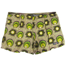 Vintage Sun Sports Shorts WILD Abstract Graphic Evil Eye AOP Men sz 40 No Liner