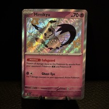 Pokémon Mimikyu Shiny Rare Holo 160/091 SV: Paldean Fates English (Near Mint)