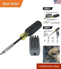 Comfort Grip Klein Magnetic Screwdriver with 32 Tamperproof Bits & Storage Block