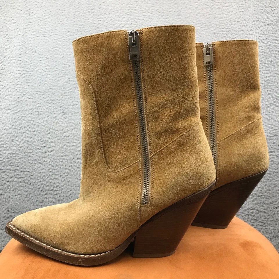 Botas al tobillo IRO Paris para mujer de gamuza de cuero vaquero occidental punta en punta 38 Foto 3 de 4