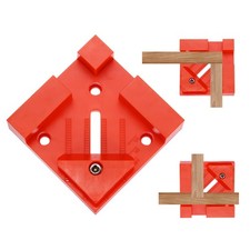 90 Degree Quick Corner Clamp Set 1 Inch Adjustable Spring Clamp, Red