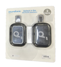Soundcore Select 4 Go Bluetooth Speakers Black 2-pack Bundle by Anker