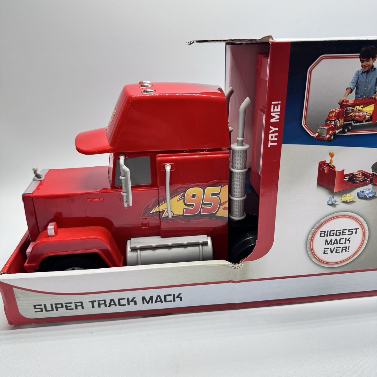 Disney FPK72 Pixar Cars Super Track Mack Hauler and Playset for