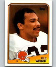 1988 Topps #101 Felix Wright Cleveland Browns Rookie